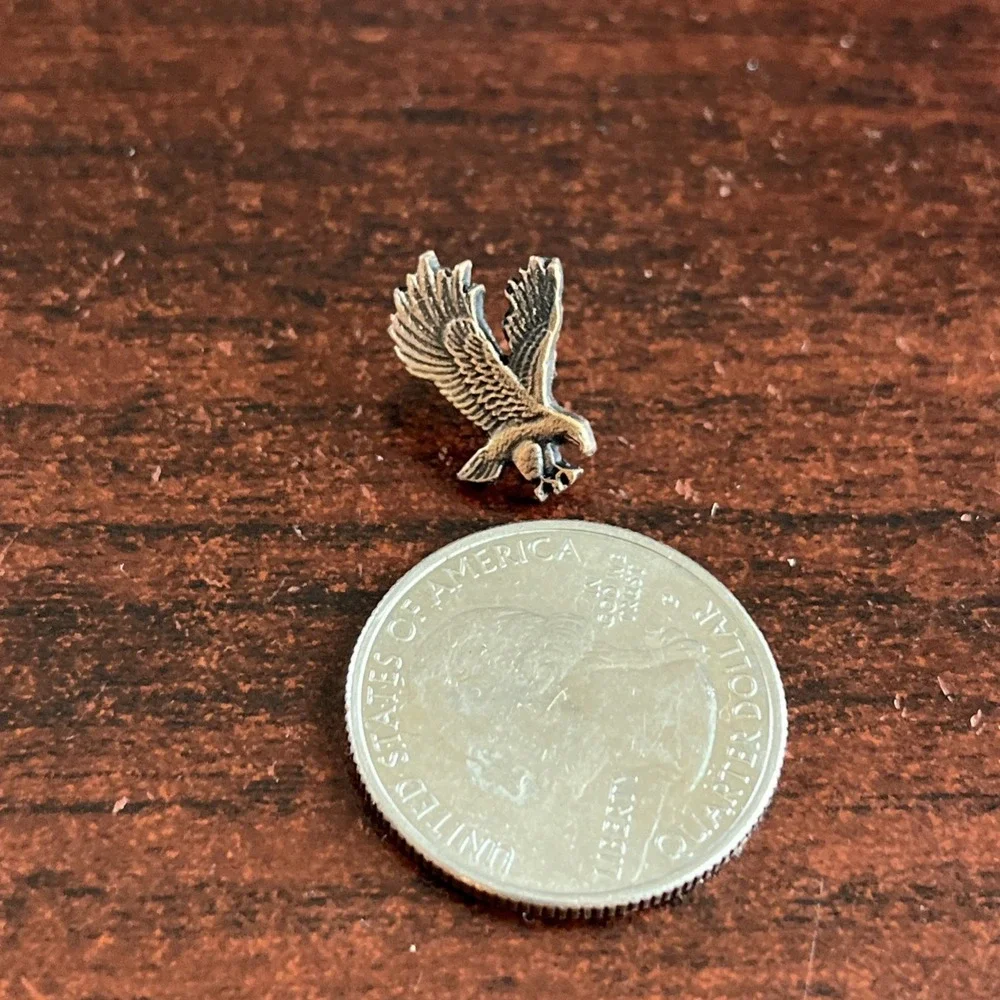 Bronze Tone Eagle Lapel Hat Pin‎